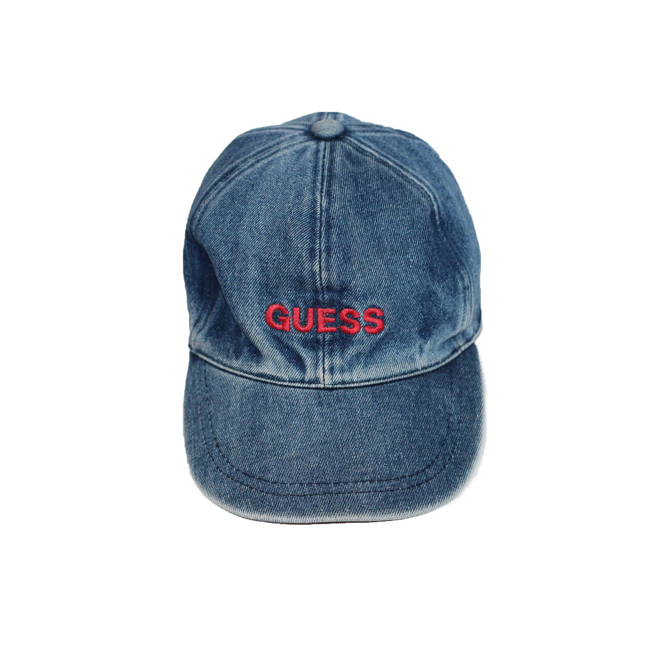 Vintage Guess Denim Snapback Hat Roots